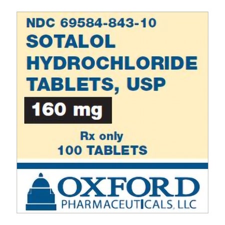 Sotalol HCl 160 mg Tablet 100 Tablets