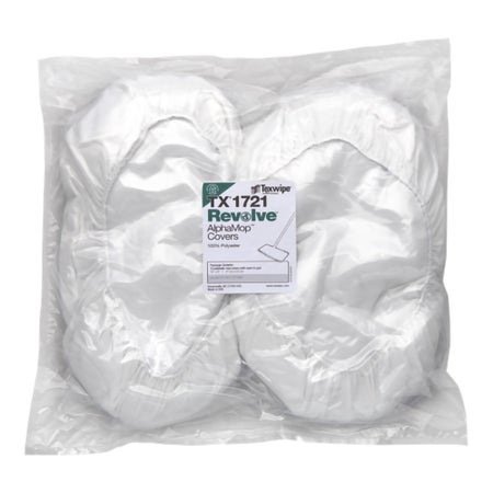 Cleanroom Mop Head Texwipe® Revolve™ AlphaMop™ White Polyester Disposable