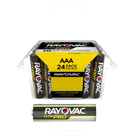 Alkaline Battery Rayovac® Ultra Pro™ AAA Cell 1.5 Volt Disposable 24 Pack