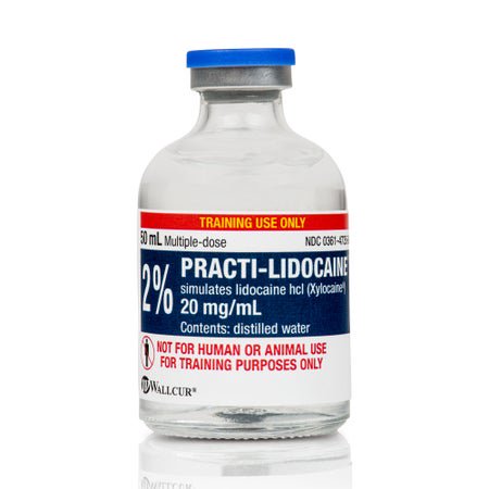 Clinical Training Medication Practi-Lidocaine 2%™ Liquid Vial 50 mL