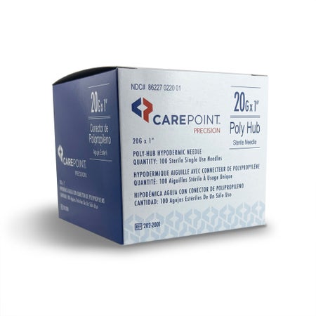 Hypodermic Needle Carepoint™ Precision™ 1-1/2 Inch Length 20 Gauge Regular Wall Without Safety
