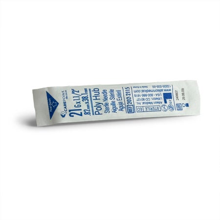 Hypodermic Needle Carepoint™ Precision™ 1-1/2 Inch Length 21 Gauge Regular Wall Without Safety