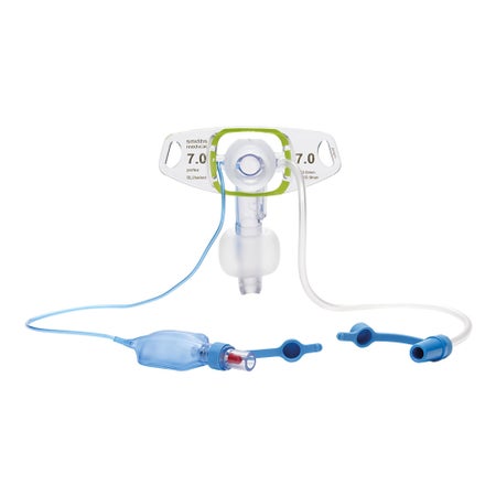 Cuffed Tracheostomy Tube Portex BLUselect® Suctionaid® Size 8.5 mm Adult