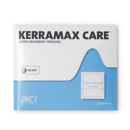 Super Absorbent Dressing KerraMax Care® 5 X 6 Inch Rectangle