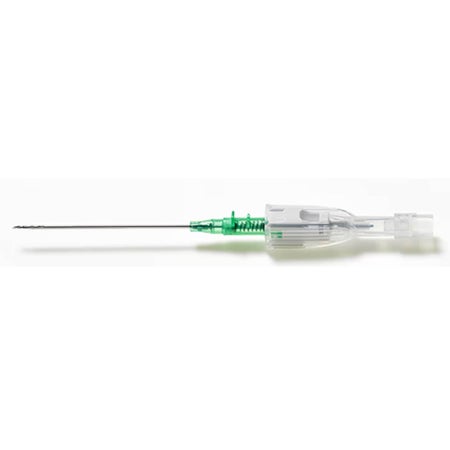Peripheral IV Catheter Cathena™ 18 Gauge 2 Inch BD Vialon Polyurethane Biomaterial Straight Hub Blood Control Passive Safety