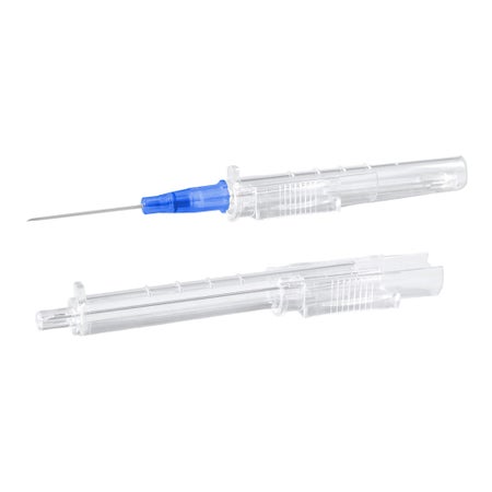 Peripheral IV Catheter ClearSafe Comfort™ 14 Gauge 1-1/4 Inch Polyurethane Straight Hub Non Blood Control Sliding Safety