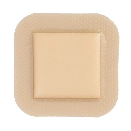 5-Layer Foam Dressing Kendall™ 4 X 4 Inch With Border Film Backing Silicone Adhesive Square Sterile