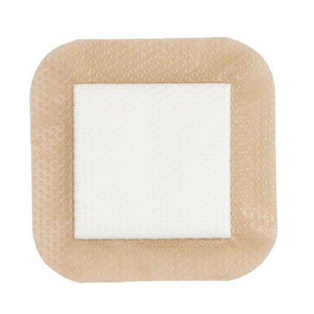 5-Layer Foam Dressing Kendall™ 4 X 4 Inch With Border Film Backing Silicone Adhesive Square Sterile