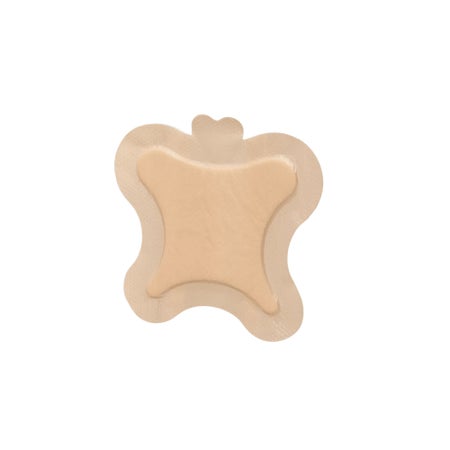 5-Layer Foam Dressing Kendall™ 7.2 X 7.2 Inch With Border Film Backing Silicone Adhesive Sacral Sterile