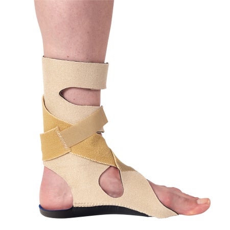 Foot Drop Brace Freedom® Soft Large Hook and Loop Strap Closure Left Foot