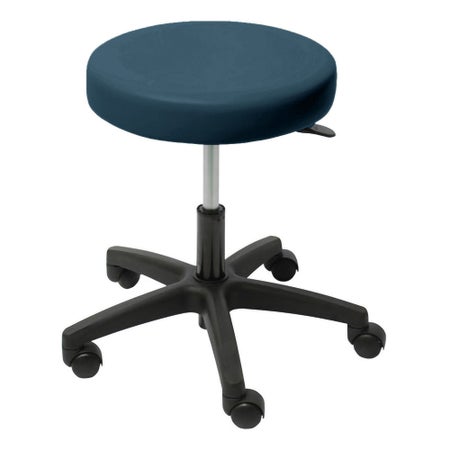 Exam Stool Model 6749 Without Backrest Air Spring Height Adjustment 5 Casters Twilight Blue