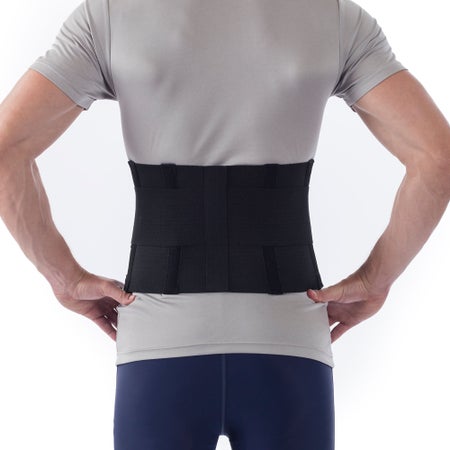 Occupational Back Support NYOrtho Deluxe Ventilated Large Hook and Loop Closure 34 to 38 Inch Waist Circumference 9 Inch Back Height to 6 Inch Front Height Adult