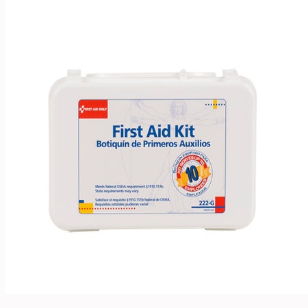 Industrial First Aid Kit First Aid Only® 10 Person Plastic Case with Gasket