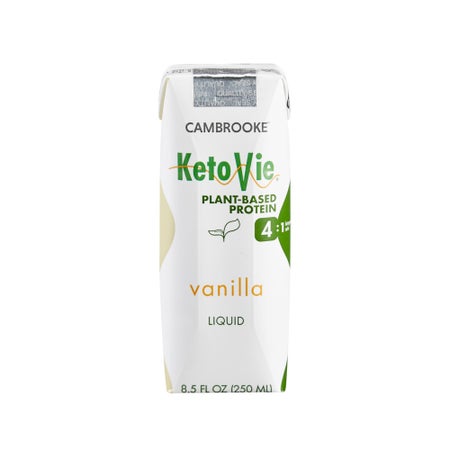 Oral Supplement KetoVie® 4:1 Plant-Based Protein Vanilla Flavor Liquid 8.5 oz. Carton