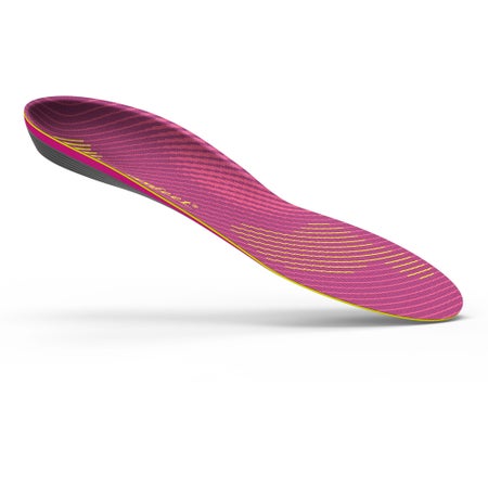 Runner Orthotic Insole Carbon Fiber / Foam / Gel / Nylon Women 8.5 to 10 Black / Pink / Yellow
