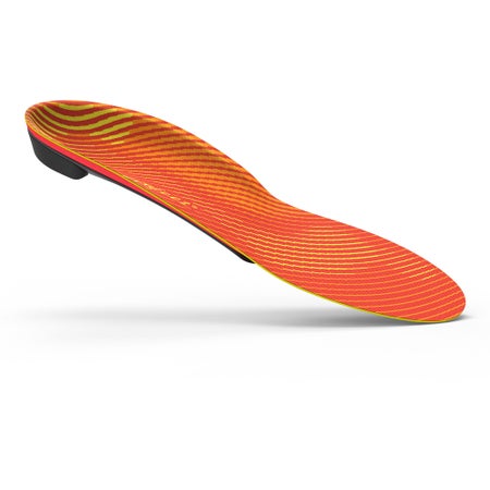 Insole Superfeet® RUN Pain Relief Full Length Carbon Fiber / Foam / Nylon Junior 2.5 to 4 / Women 4.5 to 6 Black / Orange / Yellow
