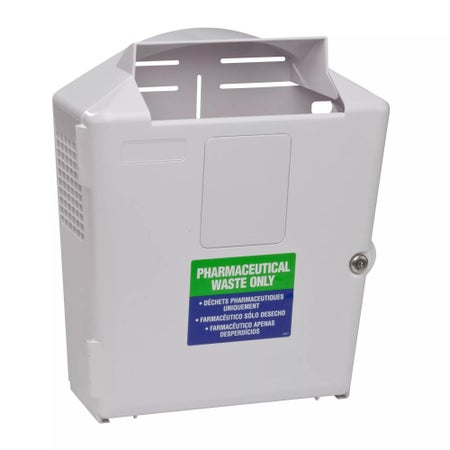 Sharps Container Cabinet / Wall Enclosure SharpSafety™ 17.5 H X 6.5 D X 14.5 W Inch ABS Plastic Wall Mount Locking