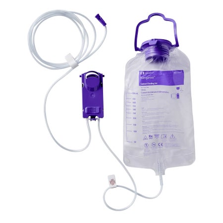 Enteral Feeding Pump Safety Screw Spike Set with ENFit™ Adapter Kangaroo™ Connect ENPlus PVC NonSterile