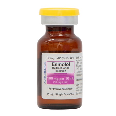 Esmolol HCl, Preservative Free 10 mg / mL Injection 10 mL