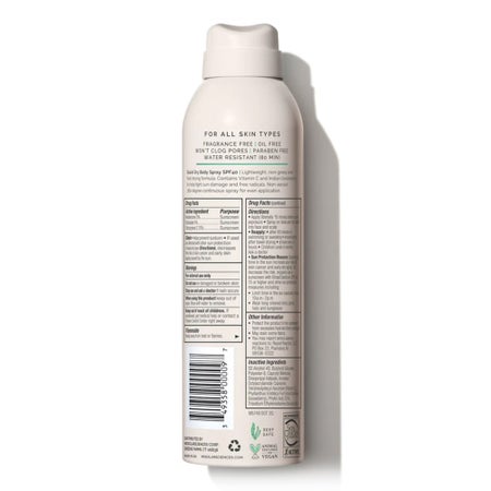 Sunscreen MDSolarSciences® Quick Dry Body Spray SPF 40 Liquid 6 oz. Pump Bottle