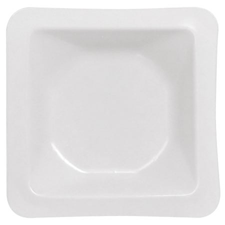 Weighing Dish Rounded Corners White Polystyrene