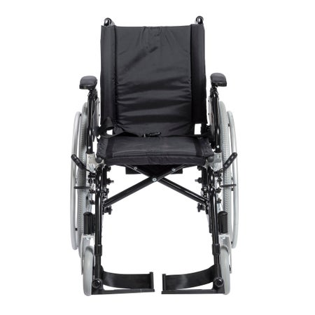 Lightweight Wheelchair drive™ Lynx Dual Axle Desk Length Arm Swing-Away Footrest Black Upholstery 16 Inch Seat Width Adult 275 lbs. Weight Capacity