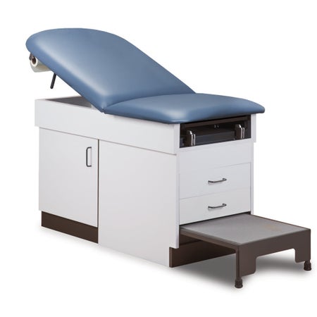 Exam Table with Storage Model 8890 Fixed Height 28-1/2 W X 58 to 72 L Inch Air Spring Backrest 400 lbs. Weight Capacity