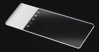 Charged Microscope Slide Globe 25 X 75 X 1 mm White Frosted End