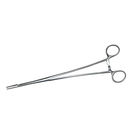 Polyp Forceps MedGyn 10 Inch Length OR / Surgical Grade Stainless Steel NonSterile Locking Finger Ring Handle Straight Serrated Tips