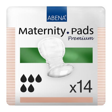Bladder Control Pad Abena™ Maternity Pad Premium 7.9 X 17.3 Inch Heavy Absorbency Fluff / Polymer Core One Size Fits Most