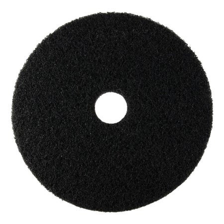Hard Floor Stripping Pad 20 Inch Diameter Black Polyester / Nylon