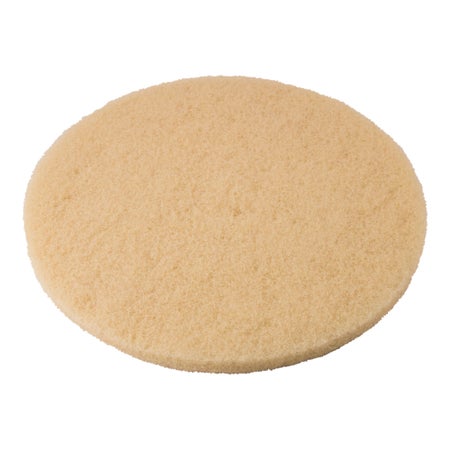 Hard Floor Burnishing Pad Performance Plus™ 20 Inch Diameter Beige Polyester Fiber