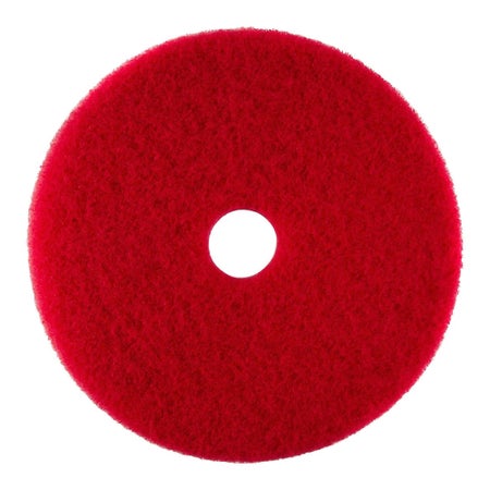Hard Floor Buffing Pad 14 X 20 Inch Red Fiber Blend