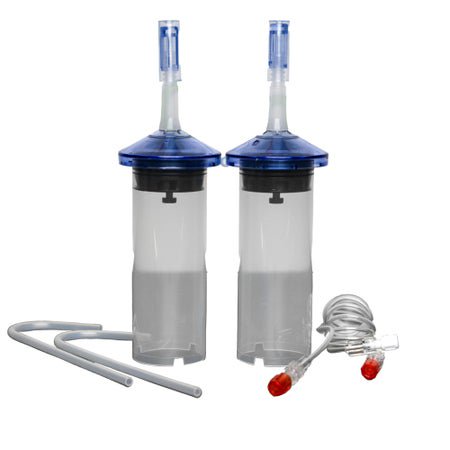 CT Dual Syringe Kit OptiVantage® 60 Inch Tubing with Check Valve 2 X 200 mL
