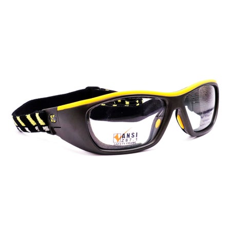 Prescription Safety Glasses SWRx Collection Titmus SW07 Side Shield Uncoated Clear Tint Gun Metal Frame Over Ear 60.13.127
