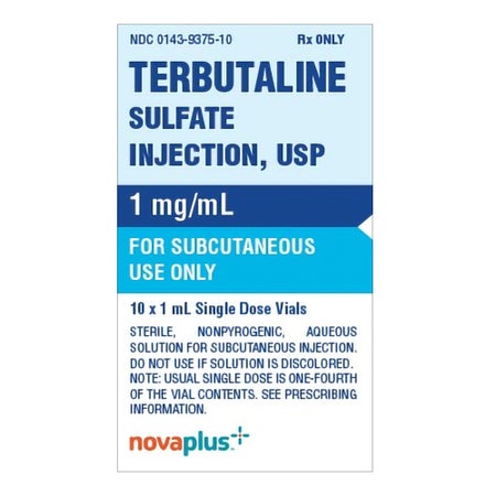 Terbutaline Sulfate 1 mg / mL Injection 1 mL