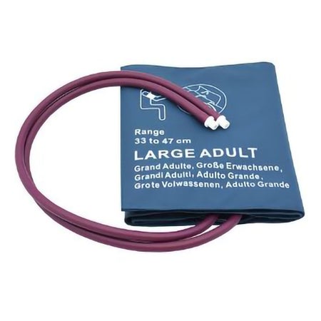 Reusable Blood Pressure Cuff 33 to 47 cm Arm Nylon Cuff Large Adult Cuff
