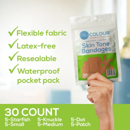 Waterproof Adhesive Strip Tru-Colour® Fabric Olive Sterile