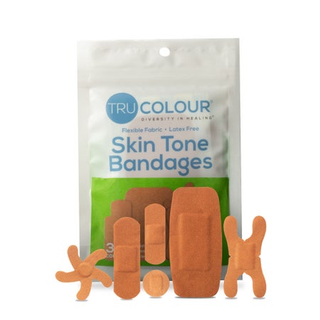 Waterproof Adhesive Strip Tru-Colour® Fabric Olive Sterile