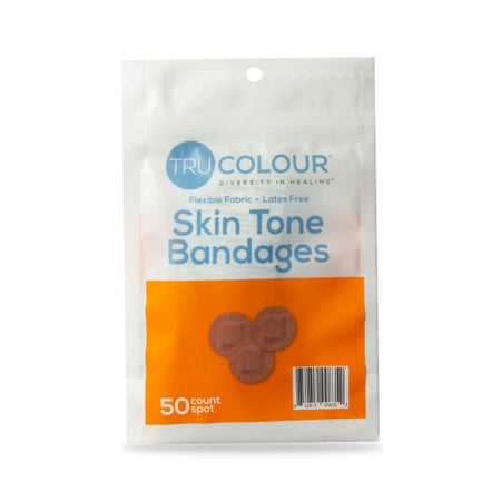 Waterproof Adhesive Spot Bandage Tru-Colour® Fabric Brown Sterile