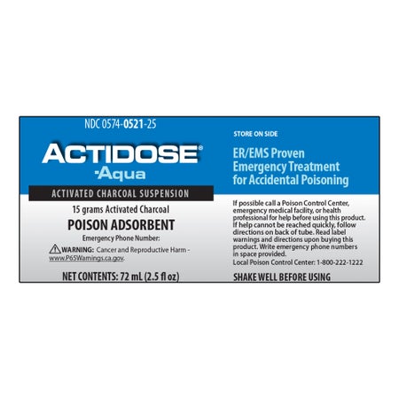 Poison Absorbent Actidose-Aqua™ 15 Gram Strength Oral Suspension 72 mL