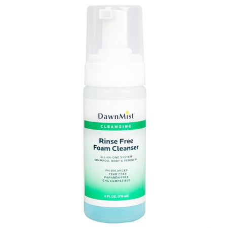 Rinse-Free Cleanser DawnMist® Foaming 4 oz. Pump Bottle Scented