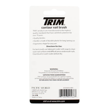 Nail Brush Trim® Nylon Bristles White