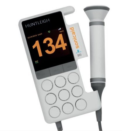 Handheld Doppler Sonicaid SR3 Digital Display Obstetric Probe 3 MHz Frequency