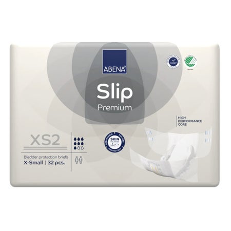 Incontinence Brief Abena® Slip Premium XS2 Adult X-Small Unisex Disposable Heavy Absorbency