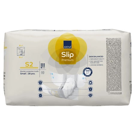 Incontinence Brief Abena® Slip Premium S2 Adult Small Unisex Disposable Heavy Absorbency