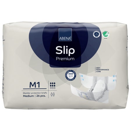 Incontinence Brief Abena® Slip Premium M1 Adult Medium Unisex Disposable Heavy Absorbency