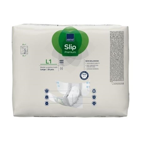 Incontinence Brief Abena® Slip Premium L1 Adult Large Unisex Disposable Heavy Absorbency