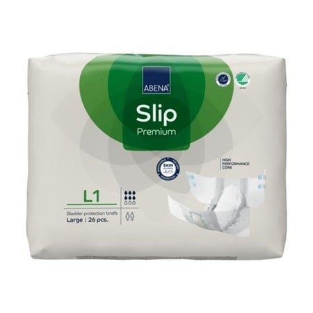 Incontinence Brief Abena® Slip Premium L1 Adult Large Unisex Disposable Heavy Absorbency