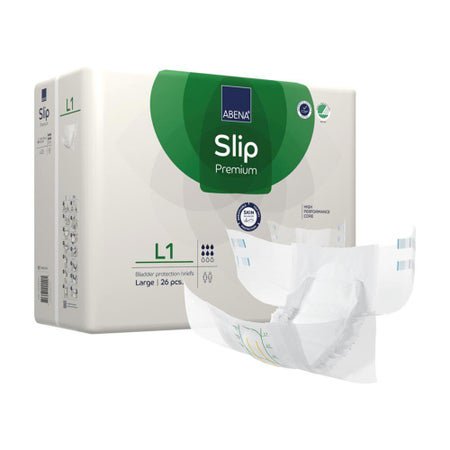 Incontinence Brief Abena® Slip Premium L1 Adult Large Unisex Disposable Heavy Absorbency